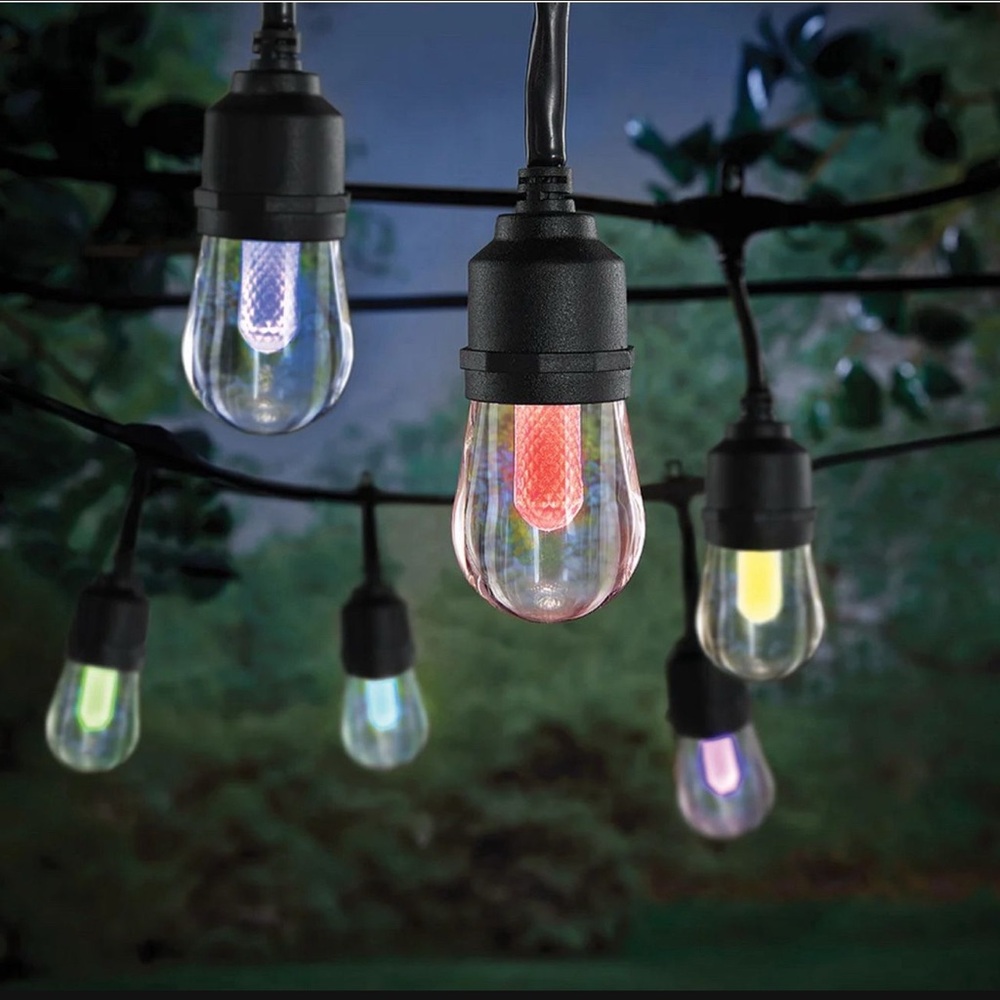 HAMPTON BAY SMART 24FT LED MULTICOLOR CHANGING PLUG-IN STRING LIGHTS 🌟NIB🌟